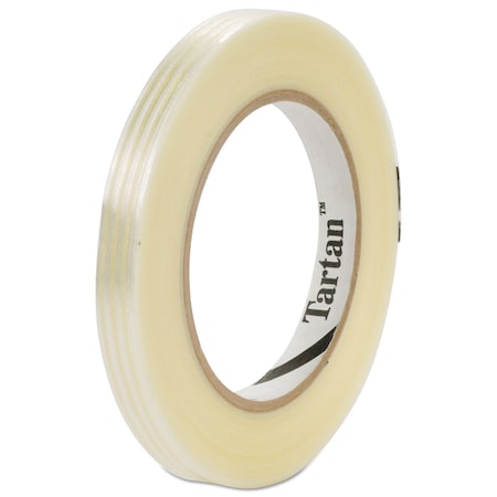 Tartan Filament Tape, 3 in. Core, 12 mm x 55 m, Clear, PK72, 72PK 8934